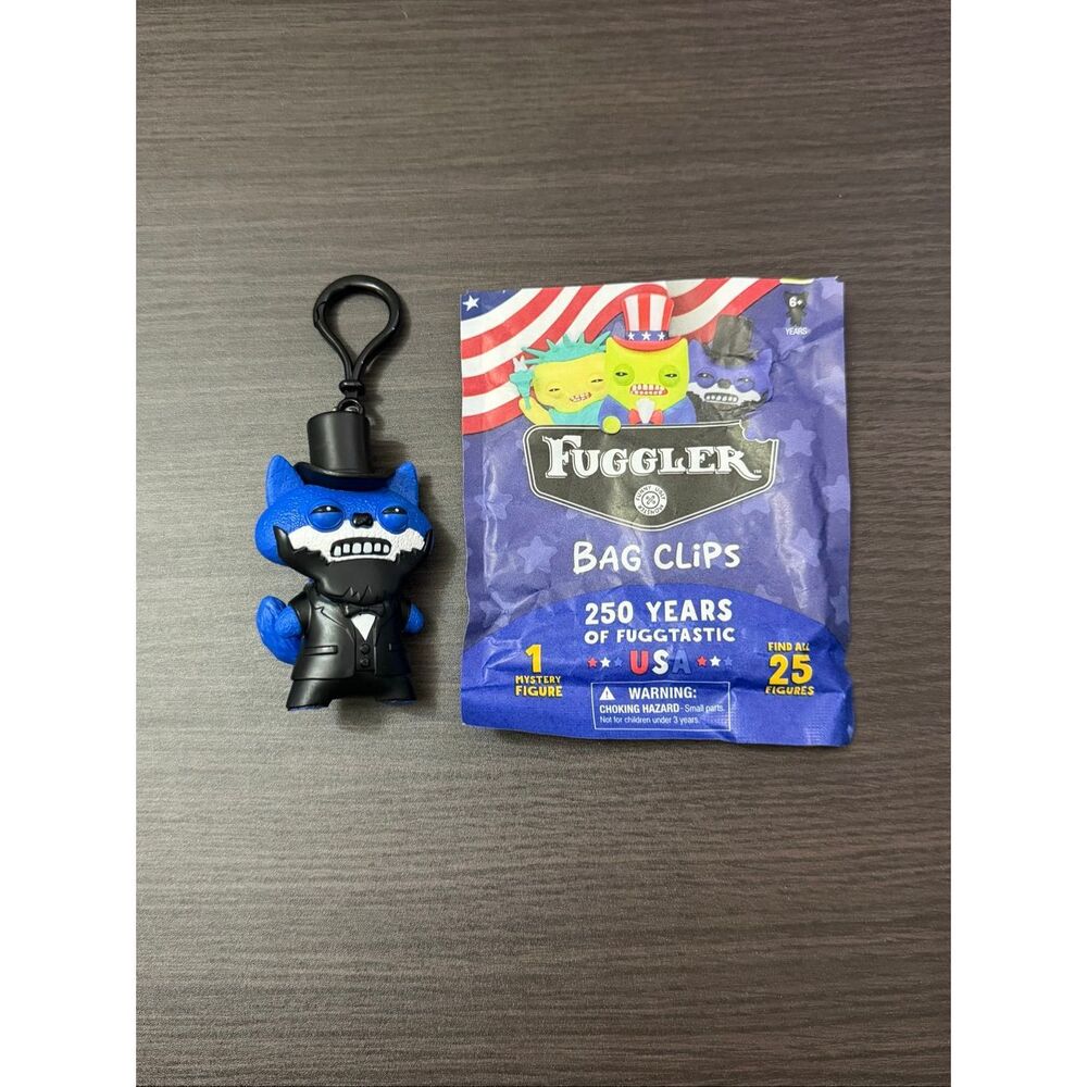 Fuggler 250 Years Of Fuggtastic USA Bag Clip Keychain - Fugg Lincoln